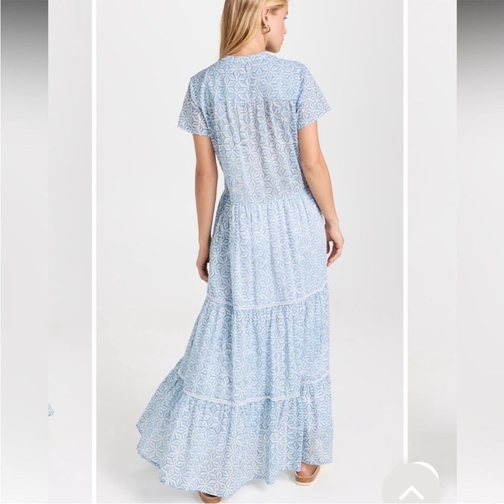 Marea breakers dress blue patterned maxi dress size xs - Picture 5 of 8